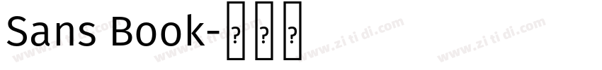 Sans Book字体转换